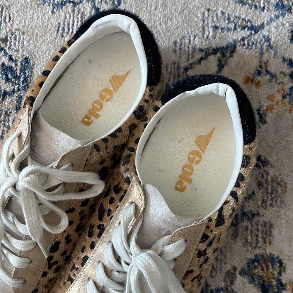 Gola Nova Oasis Leopard Sneakers Size 8 - Picture 4 of 7